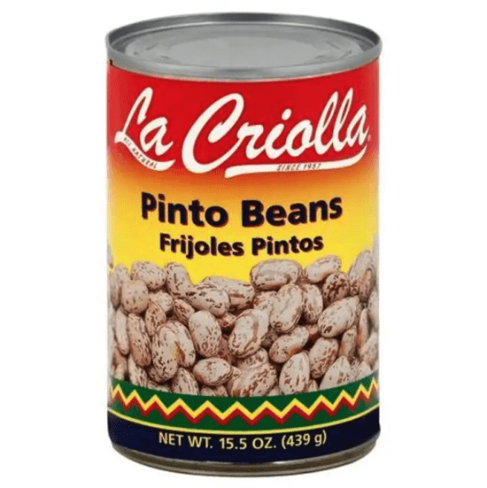 La Criolla Pinto Beans - Authentic Hispanic Flavor (15.5oz, Set of 24)