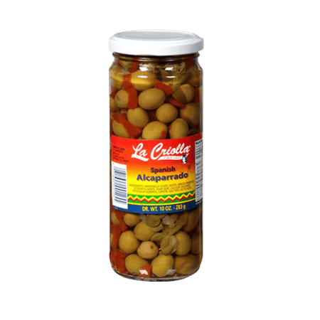 Alcaparrado Olives, All Natural From Spain, 7oz, Set of 12 Glass Jars