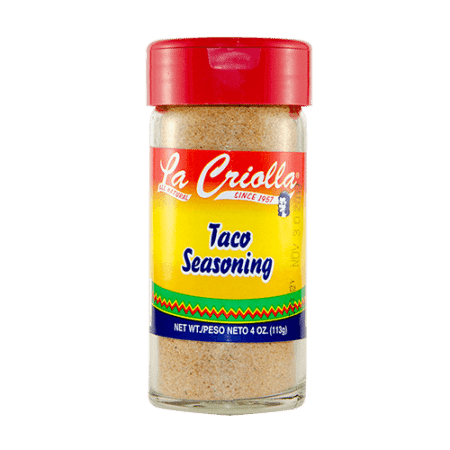 La Criolla All Natural Taco Seasoning - 4oz (Set of 6) glass jars