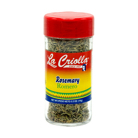 La Criolla's all-natural Rosemary, set of 6 glass jars