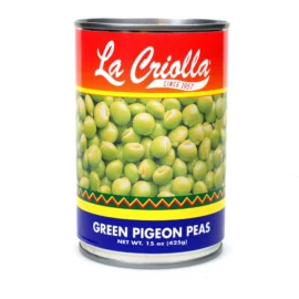 La Criolla Green Pigeon Peas 15oz